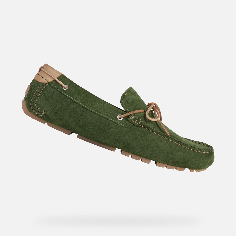 Geox Erkek Loafers Yeşil - Melbourne - QTD-975046